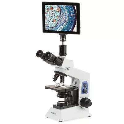Buy Amscope 40X-2500X Trinocular Compound Microscope+9.7  Touchscreen Imaging System • 1,178.99$