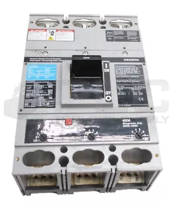 Buy Siemens Jxd63b400 Circuit Breaker 400a 600v 3 Pole • 468$