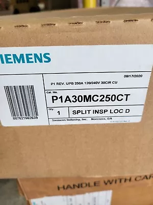 Buy Siemens P1a30mc250ct 120/240v 250a Unassembled Lighting Panel Nema 1 Brand New • 500$
