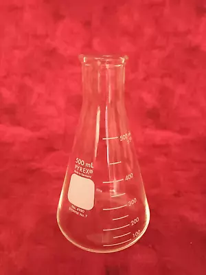 Buy Vintage 500 Ml Pyrex Germary No 4980 Glass Beaker Lab Distillery Chemistry Flask • 18$