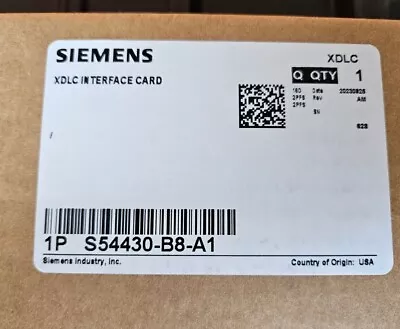 Buy Siemens Xdlc Card S54430-b8-a1   - New In Box !!!! • 275$