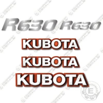 Buy Fits Kubota R 630 Decals Skid Steer Replacement Decals R-630 R630 • 109.95$