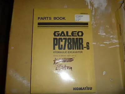 Buy Komatsu Galeo PC78MR-6 Hydraulic Excavator Trackhoe Crawler Parts Catalog Manual • 97.52$
