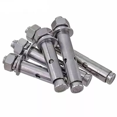 Buy A2 304 Stainless Steel Concrete Sleeve Anchors Nuts & Washers Expansion Bolts • 1.91$