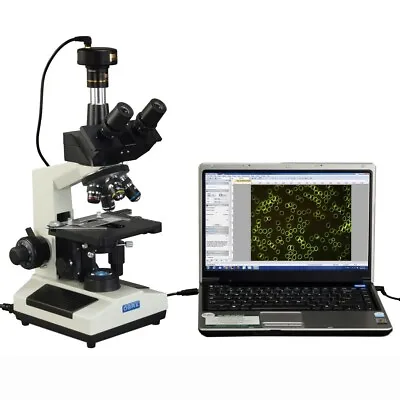 Buy OMAX 40X-1600X Darkfield Compound Trinocular LED Microscope+1.3MP Digital Camera • 533.99$