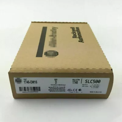 Buy New Factory Sealed AB 1746-OW16 SLC 500 SerD PLC Output Module 1746OW16 In Stock • 88.20$