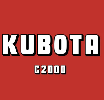 Buy KUBOTA G2000 Snowplow Blade Decal • 21.21$