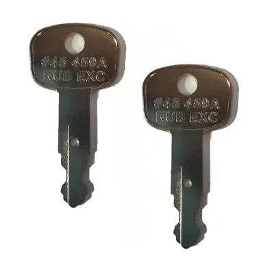 Buy (2) Keys Fits Kubota Mini Excavator Backhoe Skid Steer Track Loader 459A • 6.44$