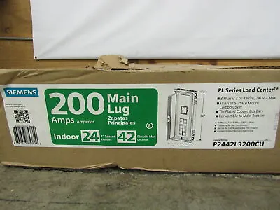 Buy Siemens NSB P2442L3200CU Loadcenters And Panelboards 200A 240V 50/60Hz 3Ph 4Wire • 235.11$