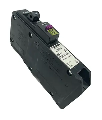 Buy Square D QO115PDF 15A 1P 120V AC Plug In Neutral AFCI/GFCI Dual Function Breaker • 38.95$