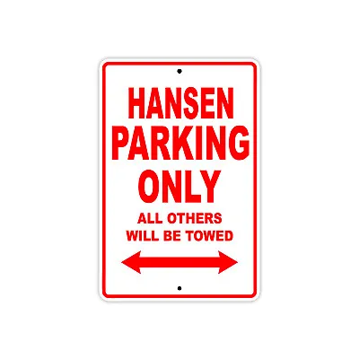 Buy Hansen Parking Only Boat Ship Decor Novelty Notice Aluminum Metal Sign • 11.99$