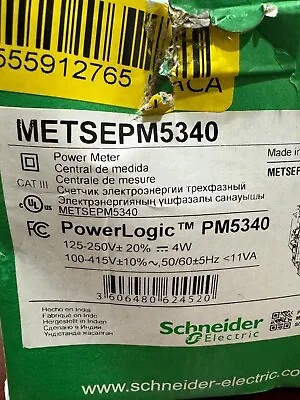 Buy NEW In Box Schneider Electric METSEPM5340 Power Logic PM5340 Power Meter • 475$