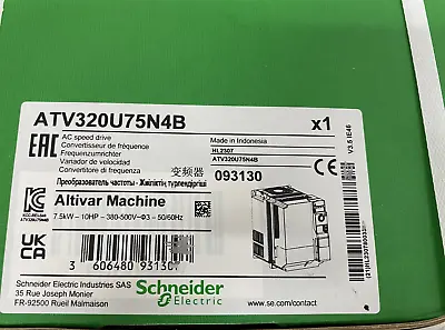 Buy Schneider Electric Inverter ATV320 7.5kW ATV320U75N4B New Sealed- • 760$
