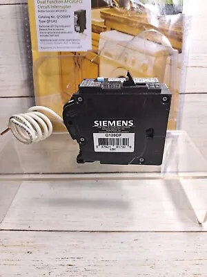 Buy Siemens Q120DF GFCI Breaker. Plastic Switch Peice Broke But Still Works  • 14.49$