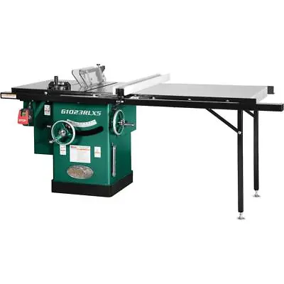 Buy Grizzly G1023RLX5 10  5 HP 240V Cabinet Table Saw With 7' Rails • 3,390$
