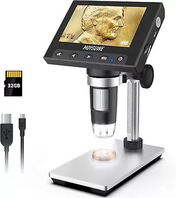 Buy MOYSUWE Coin Microscope For Error Coins Kids Adults4.3 In LCD Digital Microscope • 55$