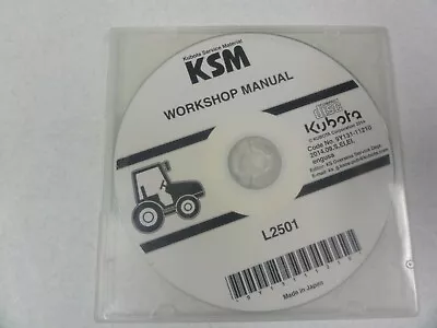Buy Kubota KSM L2501 Tractor Workshop Manual CD • 80$