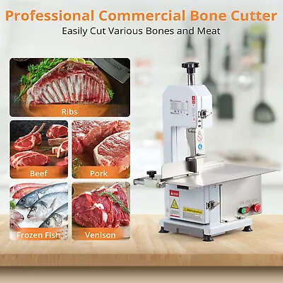 Buy Commercial Electric Meat Bone Saw Butcher Band Saw Cutting Machine W/ Workbench  • 366.59$