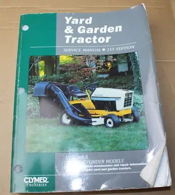 Buy Clymer 2009 Yard & Garden Tractor Service Manual Volume 1 Single Cylinder Models • 19.95$