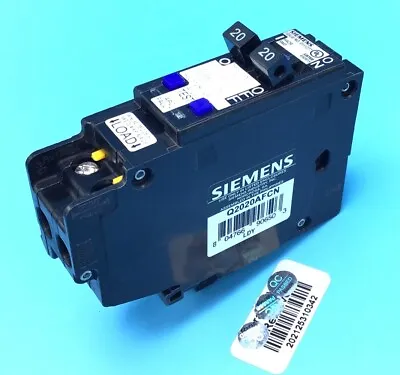 Buy New Circuit Breaker Siemens Q2020AFCN 20/20 Amp AFCI Plug-On Neutral • 144.99$