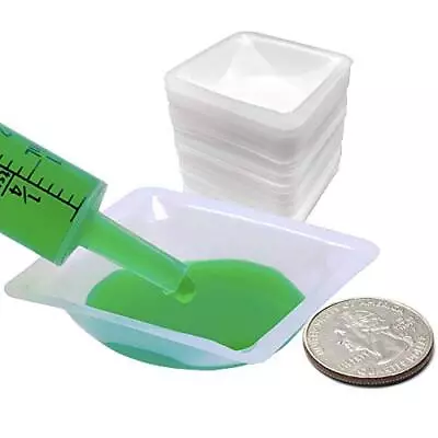 Buy Pure Ponta Weigh Boats Small - 125 Pack 7ml Plastic Disposable Trays For Scal... • 22.13$