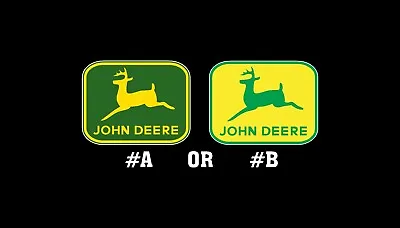 Buy John Deere Vintage 1968  Historic Redrawn Green Or Yellow Emblem Sticker Decal • 5$