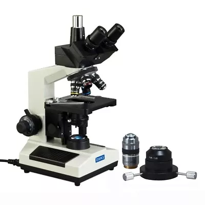 Buy OMAX 40X-2500X Darkfield Live Blood Analysis Trinocular Compound LED Microscope • 797.99$