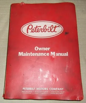 Buy Peterbilt 359 362 310 Truck Maintenance Repair Shop Service Manual • 229.99$