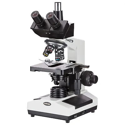 Buy AmScope 40X-2000X Trinocular Compound Microscope W Camera Port Lab Or Multi-Use • 280.99$