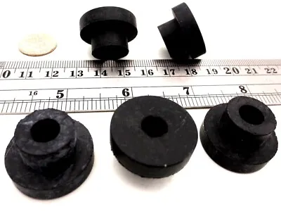 Buy 5/8  Hole Flange Rubber Bushing For Cable Wire Fit 5/8  Hole Has 5/16  Thru Hole • 8.51$