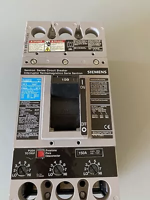 Buy Siemens FXD6 FXD62B150 150 Amp 600 Vac 2 Pole Circuit Breaker￼ New Surplus￼ • 395$