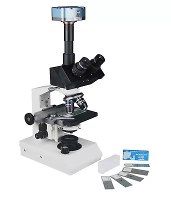 Buy Medical Compound Microscope W 5Mp USB Camera & Low Power Darkfield 400x • 445$