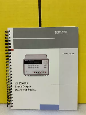 Buy HP E3631A Triple Output DC Power Supply User's Guide • 39.97$