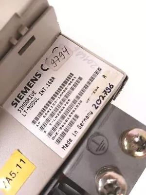 Buy Siemens Simodrive 1P-6SN1123-1AA00-0EA1 (LT-MODUL INT. 160A) For PARTS ONLY! • 499.99$