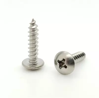 Buy 100 Qty #6 X 5/8  Truss Head 304 Stainless Phillips Head Wood Screws (BCP100) • 8.40$