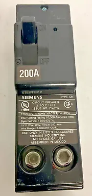 Buy QN2200 Siemens Circuit Breaker 200A 2P 240V NEW Free Shipping • 185$