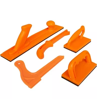 Buy New Safety Woodworking Push Block And Stick Package 5 Piece Set In Safety Orange • 22$
