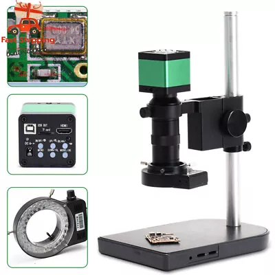 Buy 48MP 1080P Digital Video Industrial Microscope HDMI Camera Video Stand C/CS Lens • 170.57$