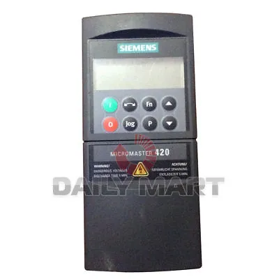 Buy Siemens 6se6420-2uc17-5aa1 Micromaster 420 Frequency Inverter Plc Module New • 395.68$