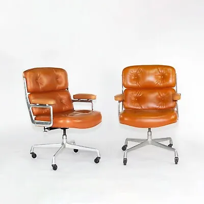 Buy 1978 Herman Miller Eames Time Life Desk Chair In Cognac Leather Multiple Avail • 4,500$
