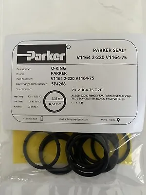 Buy O-RING ORING SEAL PARKER V1164 2-220 V1164-75 34.52 MM 3.53 (PACK 10ea) • 6$