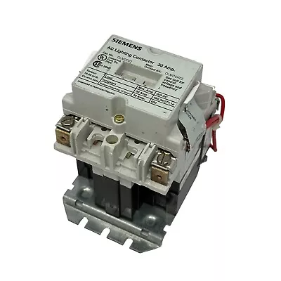 Buy Siemens CLMFCCK11 AC Auxiliary Lighting Contactor 30 Amp • 39.94$