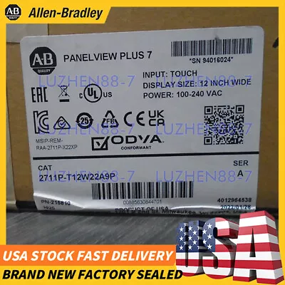 Buy Allen Bradley 2711P-T12W22A9P Panelview Plus 7 Touchscreen 12 Inch AC Power NEW • 3,899$