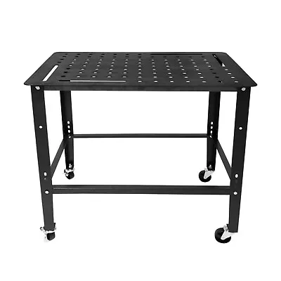 Buy Multi-functional Steel Welding Table 600 Lbs Capacity Bench With Brake Wheels • 129.99$