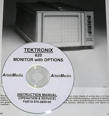 Buy Tektronix 620 Monitor With Options Service & Ops Manual • 12.95$