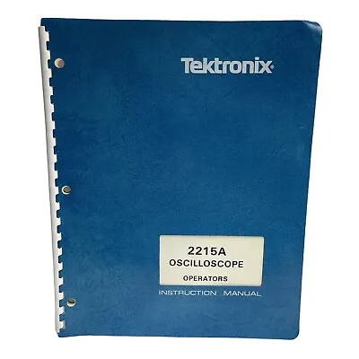 Buy Tektronix 2215a Oscilloscope Operators Instruction Manual • 24.95$