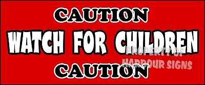 Buy Caution Watch For Children Safety Sign Decal 14 X 6  Concession Ice Cream Truck  • 15.95$