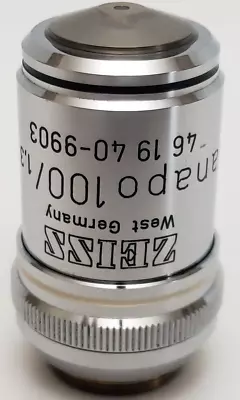Buy Zeiss Microscope Objective Planapo 100/1,3 Oel Excellent Zeiss 46 19 40-9903 • 299$