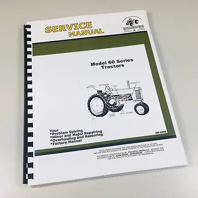Buy Service Manual For John Deere Model 60 620 630 Tractor Chassis Sm-2008 Repair • 28.97$