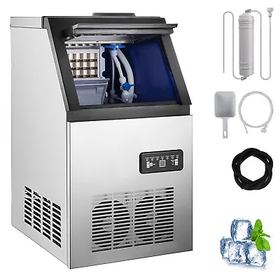 Buy Commercial Ice Maker Machine Undercounter Auto Built-in Ice Cube Restaurant Bar • 285.80$